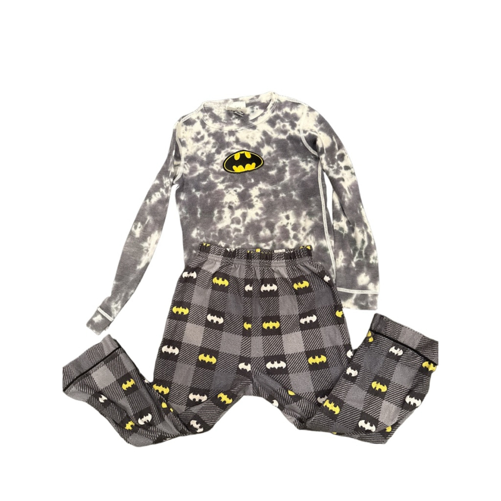 Boys Batman Pajama Set Size 5 Gray Yellow